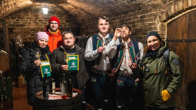 Zimní festival vína Němčičky – otevřené sklepy 2025. Foto: Richard Skoumal. Zdroj: Svazek obcí Modré Hory