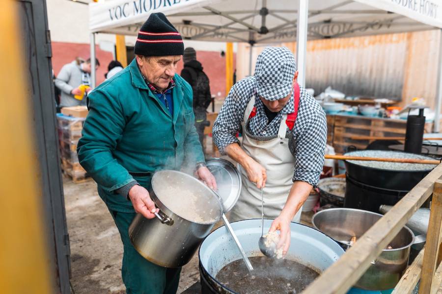 Zimní festival vína Němčičky – otevřené sklepy 2025. Foto: Richard Skoumal. Zdroj: Svazek obcí Modré Hory