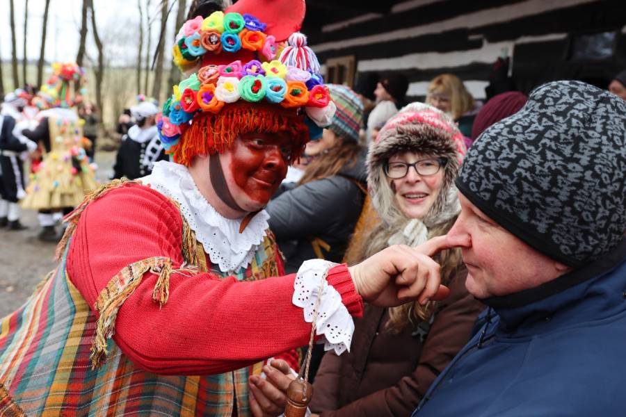 Masopust na Veselém kopci v roce 2024. Zdroj: Muzeum v přírodě Vysočina