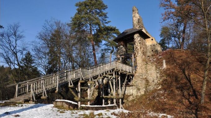 Zřícenina hradu Zlenice. Foto: Petr Fabian. Zdroj: Hrady-zříceniny.cz