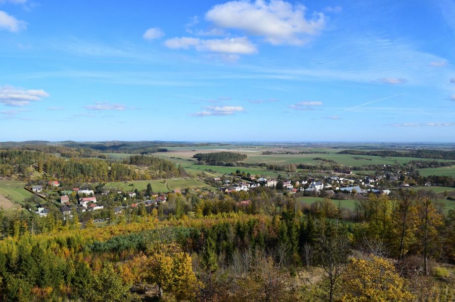 Výhled z rozhledny na Anenském vrchu u Sosnové. Zdroj foto: obec Sosnová v Moravskoslezském kraji