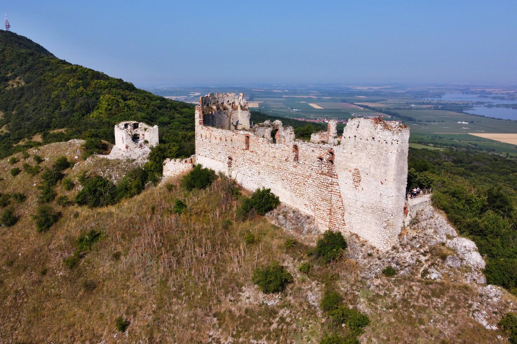 Zřícenina hradu Děvíčky je dominanta Pálavy. Zdroj: www.devicky.cz