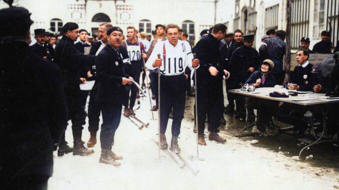 V únoru roku 1925 se v Janských Lázních konaly Mezinárodní středoevropské lyžařské závody. Zdroj: IS 1925