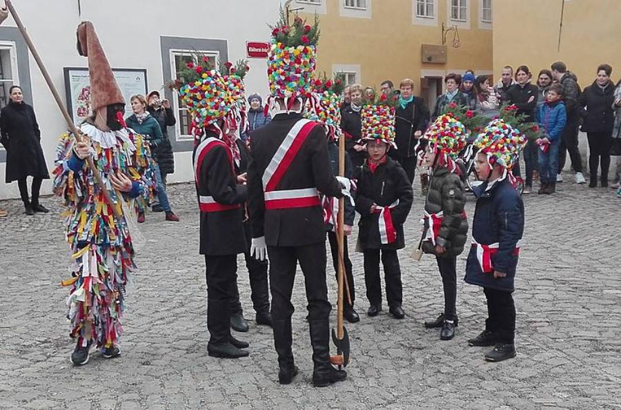 Českokrumlovský masopust. Zdroj: DMO Český Krumlov, z. s.