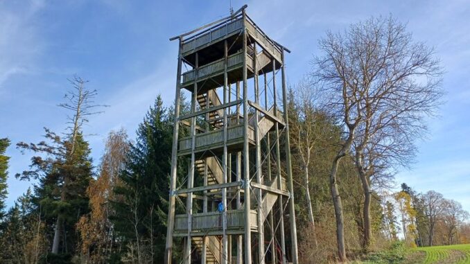 Dobře ukrytá rozhledna Járy Cimrmana u Březové nad Svitavou. Foto: Anna Petruželková