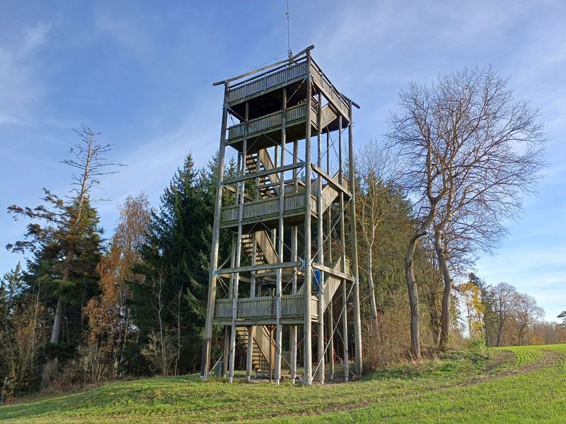 Dobře ukrytá rozhledna Járy Cimrmana u Březové nad Svitavou. Foto: Anna Petruželková