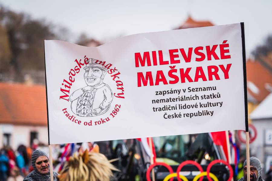Milevské maškary. Zdroj: MAŠKARNÍ SDRUŽENÍ spolek pro udržování tradic v Milevsku