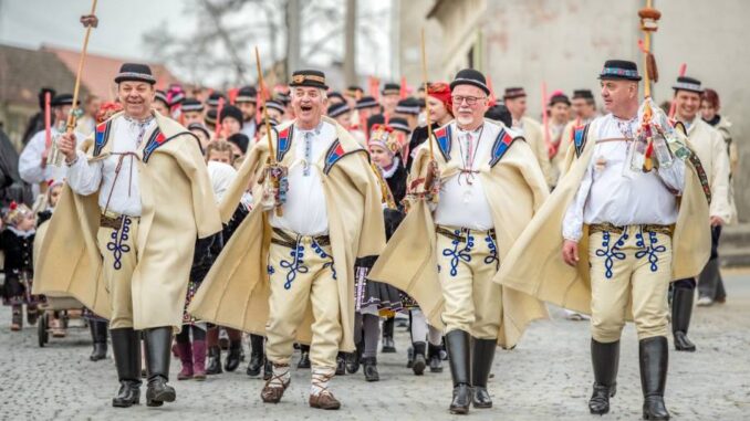 Fašank Strání – festival masopustních tradic. Zdroj: Obec Strání