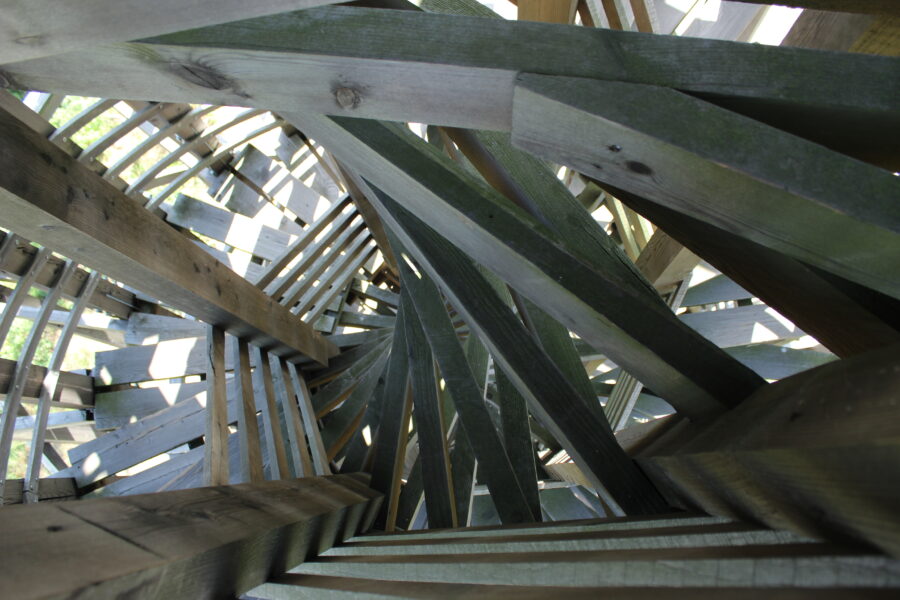 Heřmanická rozhledna, detail. 