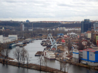 Holešovický přístav.