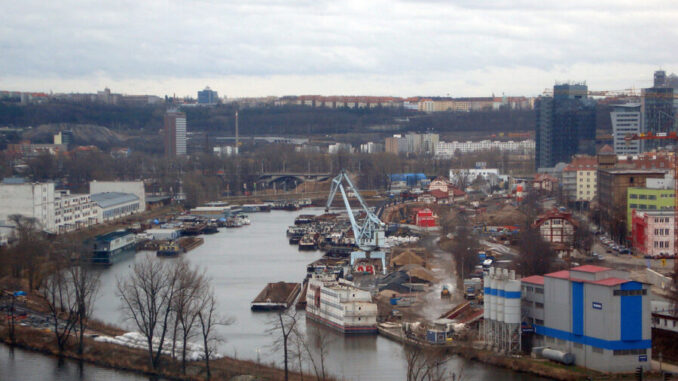 Holešovický přístav.