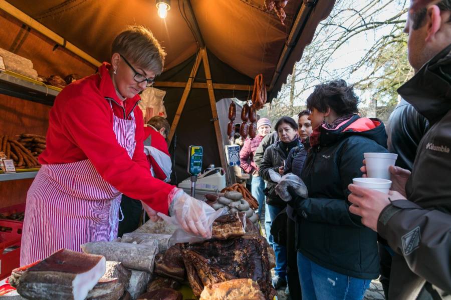 Masopust v Dřevěném městečku. Foto: Jan Kolář. Zdroj: Národní muzeum v přírodě