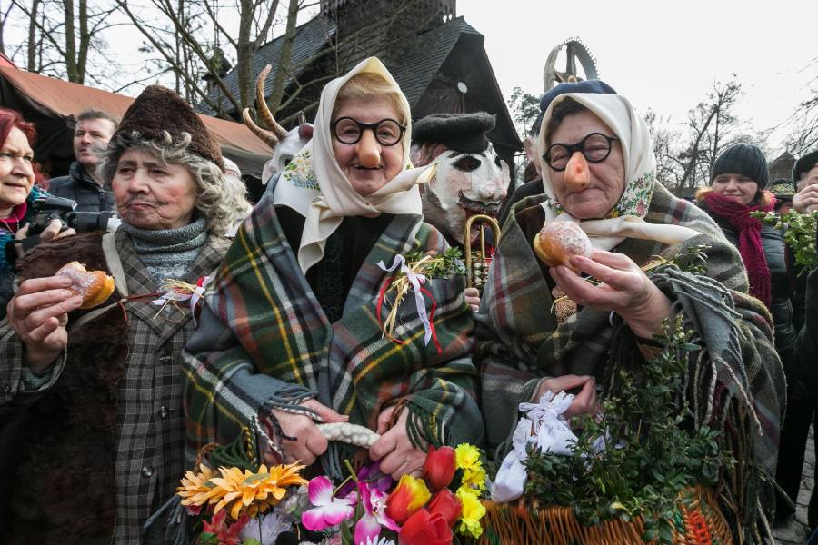 Masopust v Dřevěném městečku. Foto: Jan Kolář. Zdroj: Národní muzeum v přírodě