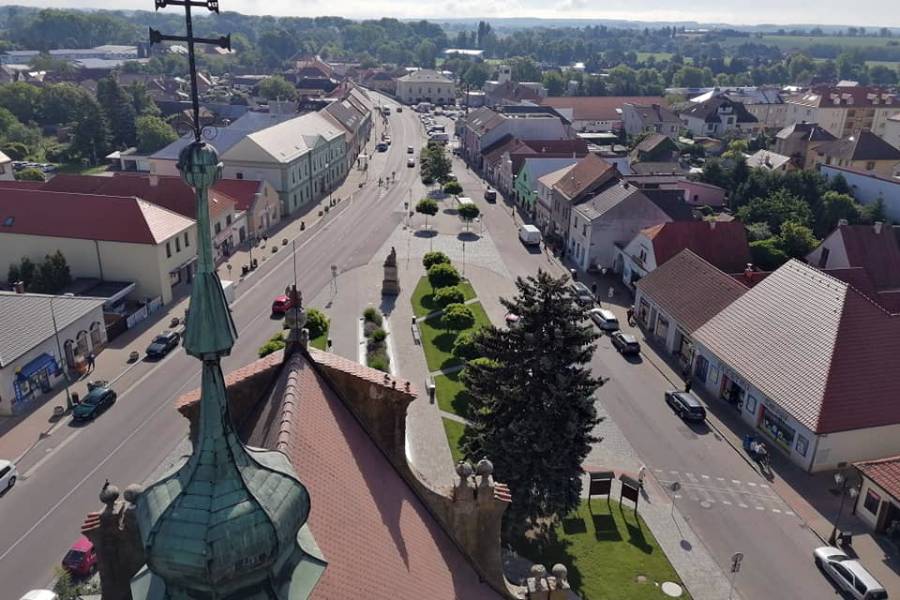 Klicperovo náměstí v Chlumci nad Cidlinou. Zdroj: Město Chlumec nad Cidlinou