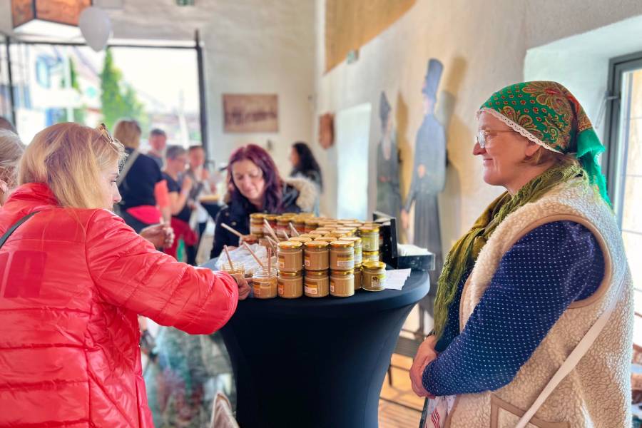 Ochutnávky v historické budově Střelnice. Zdroj: Město Hustopeče