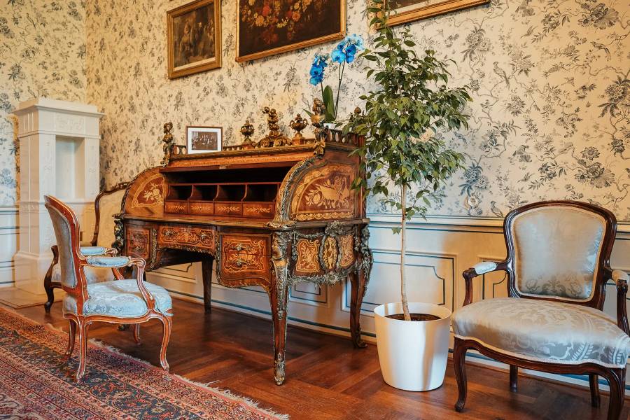 Knížecí byt: Apartmán Františka I. z Liechtensteinu. Zdroj: Národní památkový ústav