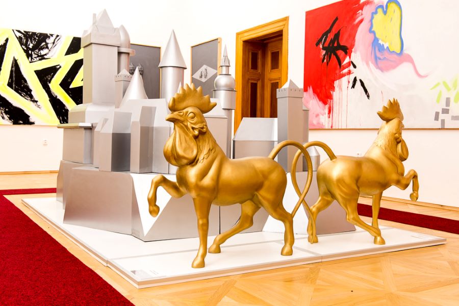 Zámek Hradiště, expozice Milana Knížáka.