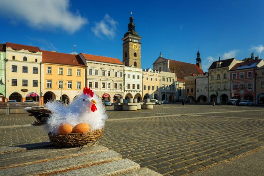 Velikonoční hrkání v Českých Budějovicích. Zdroj: Magistrát města České Budějovice. budejce.cz
