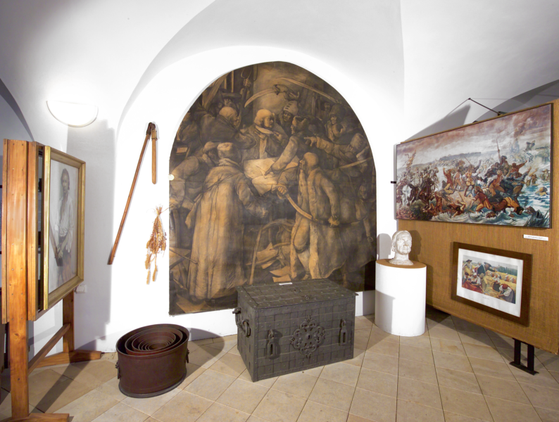 Městské muzeum Loreta. Expozice selských bouří 1775.