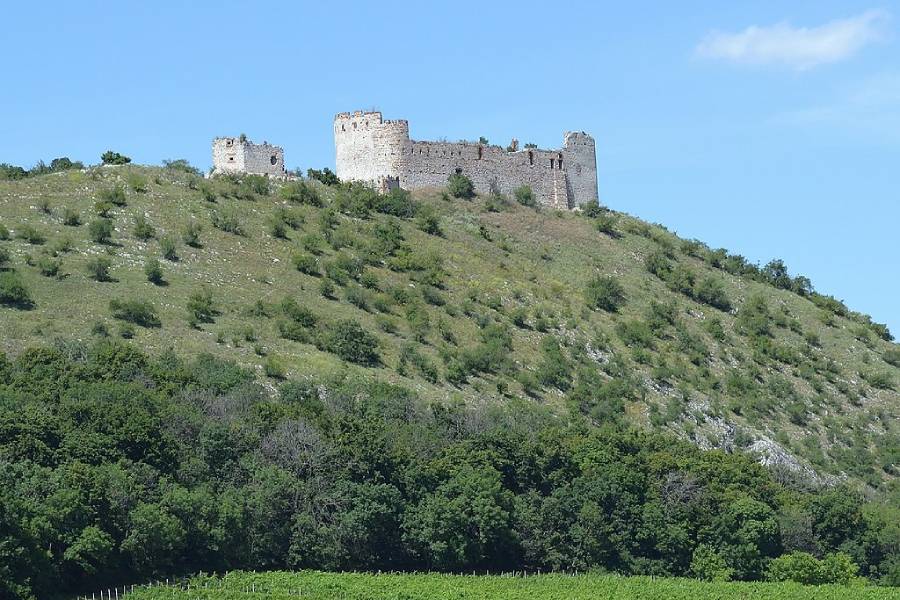 Zřícenina Děvičky. Autor: RomanM82, CC BY-SA 4.0, Wikimedia Commons