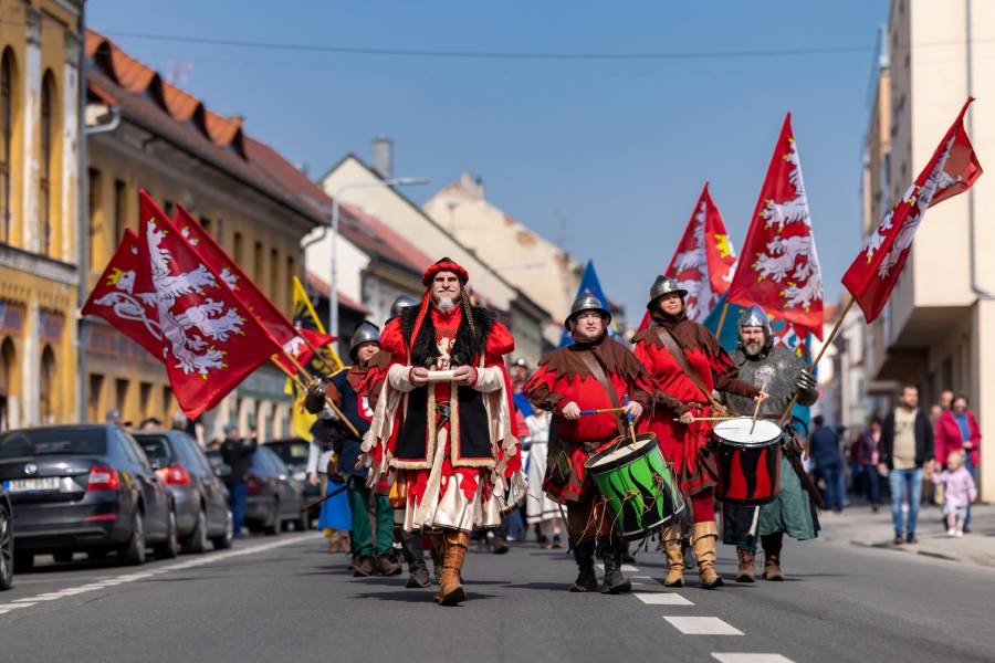 Husitské slavnosti ve Slaném. Zdroj: Infocentrum ve Slaném