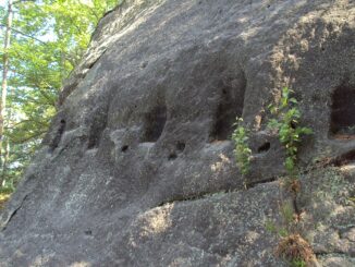 Zřícenina hradu u Hvězdy.