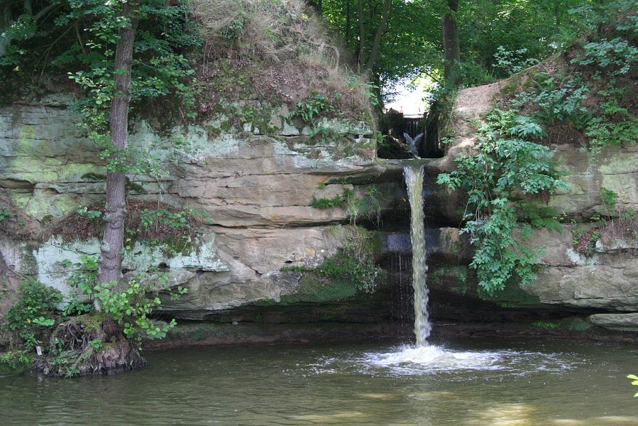 Dolanský vodopád. Zdroj: obec Stvolínky v okrese Česká Lípa