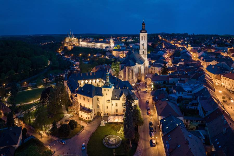Kutná Hora po setmění. Zdroj: Město Kutná Hora