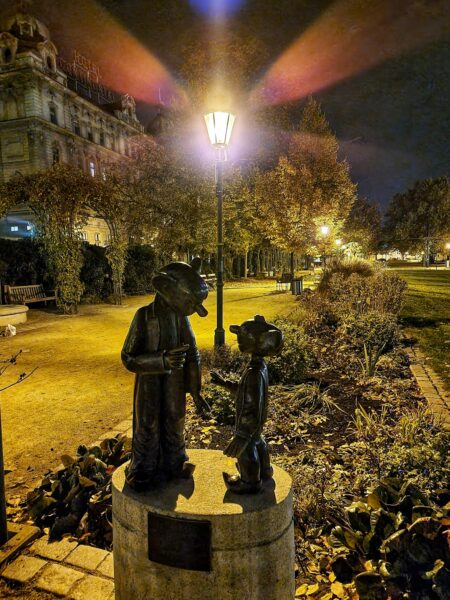 Spejbl a Hurvínek v Šafaříkových sadech