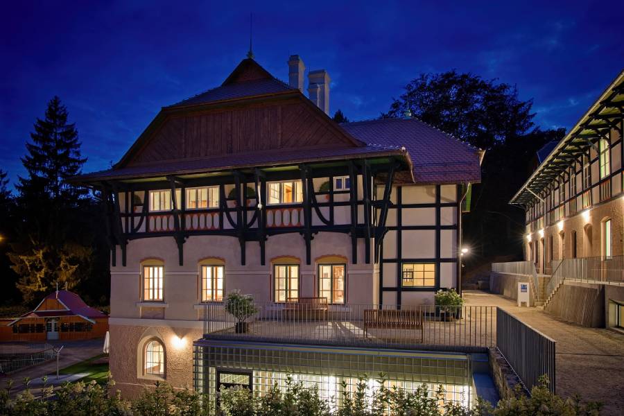 Sluneční lázně v Luhačovicích se letos stanou dějištěm slavnostního zahájení muzejních nocí. Zdroj: Lázně Luhačovice, a.s.