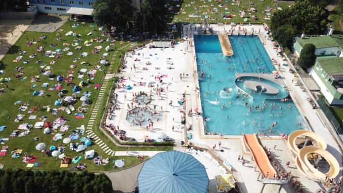 Moderní koupaliště Blansko. Zdroj: Město Blansko