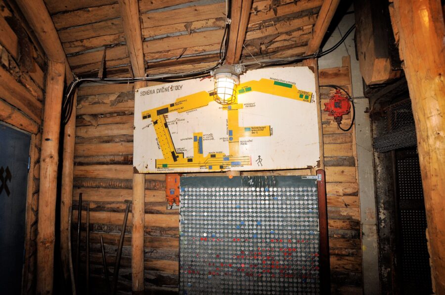 Cvičná štola dolu Paskov -Staříč. 