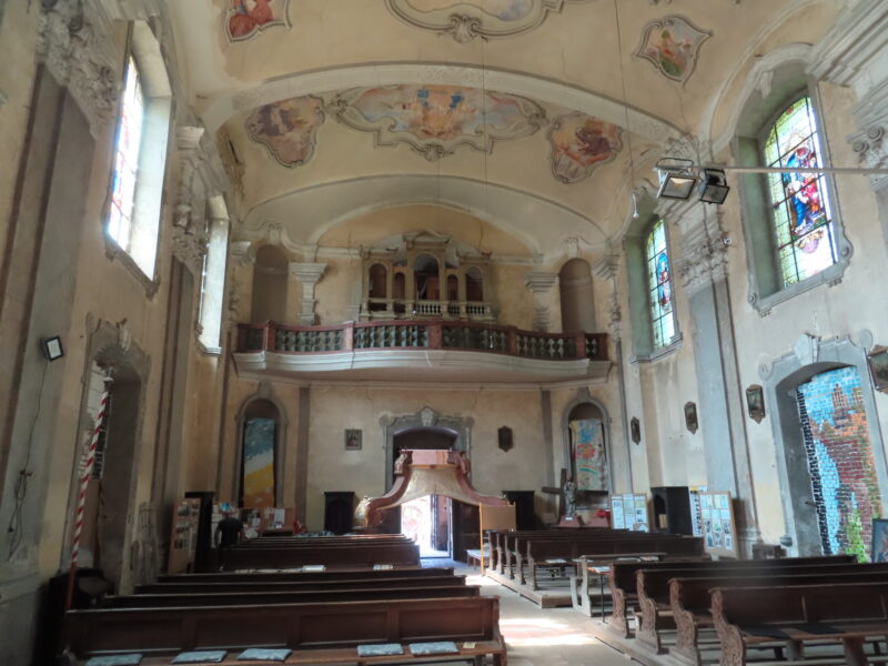 Interiér kostela Navštívení Panny Marie ve Skocích. Zdroj a autor: Pavla Košík Jelínková