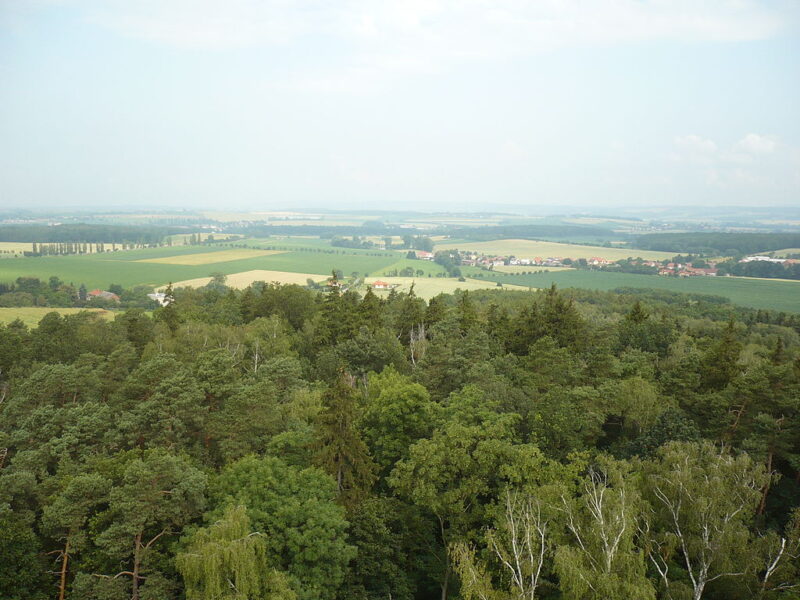 Výhled z rozhledny Chlum.