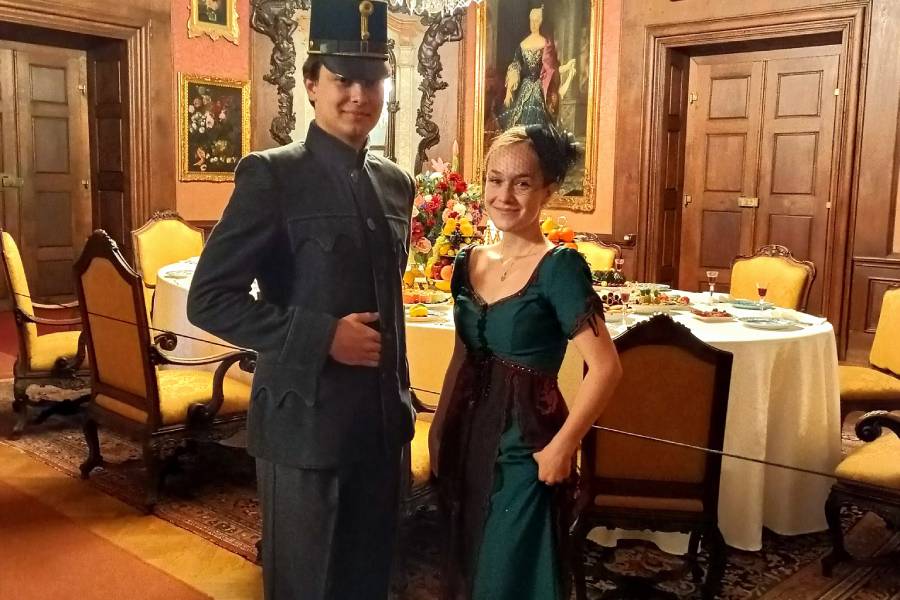 Živé obrazy na konopišťském zámku. Zdroj: Národní památkový ústav