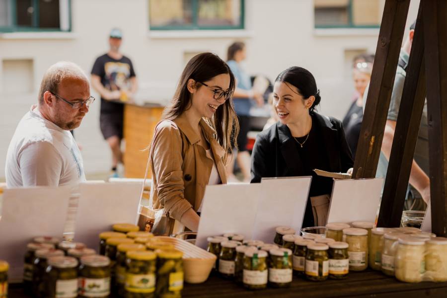 Slavnosti okurek ve Znojmě. Zdroj: Znojemská Beseda