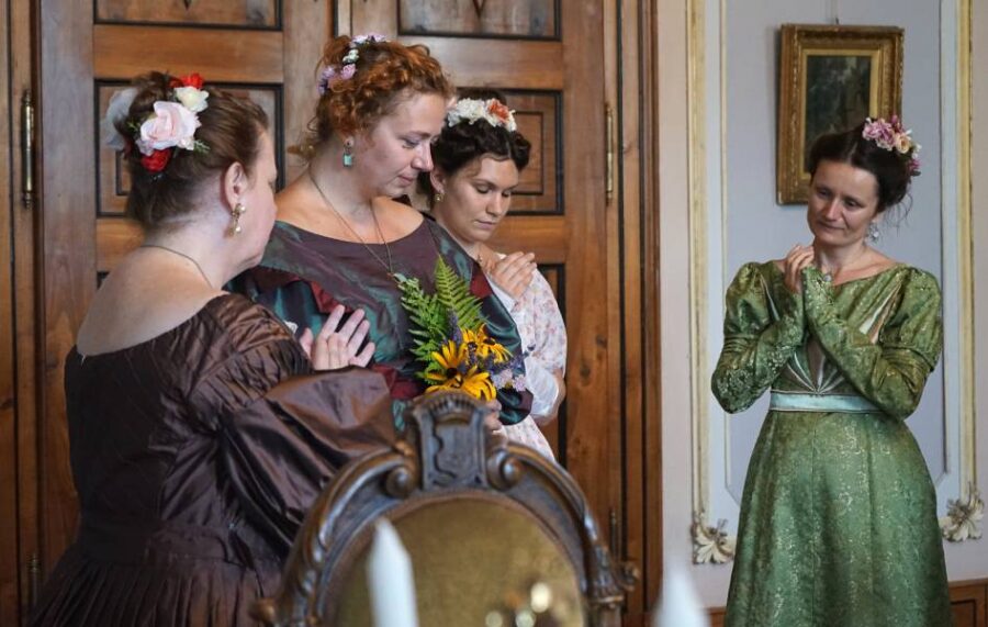 Kostýmované prohlídky na zámku Kačina. Zdroj: Národní zemědělské muzeum