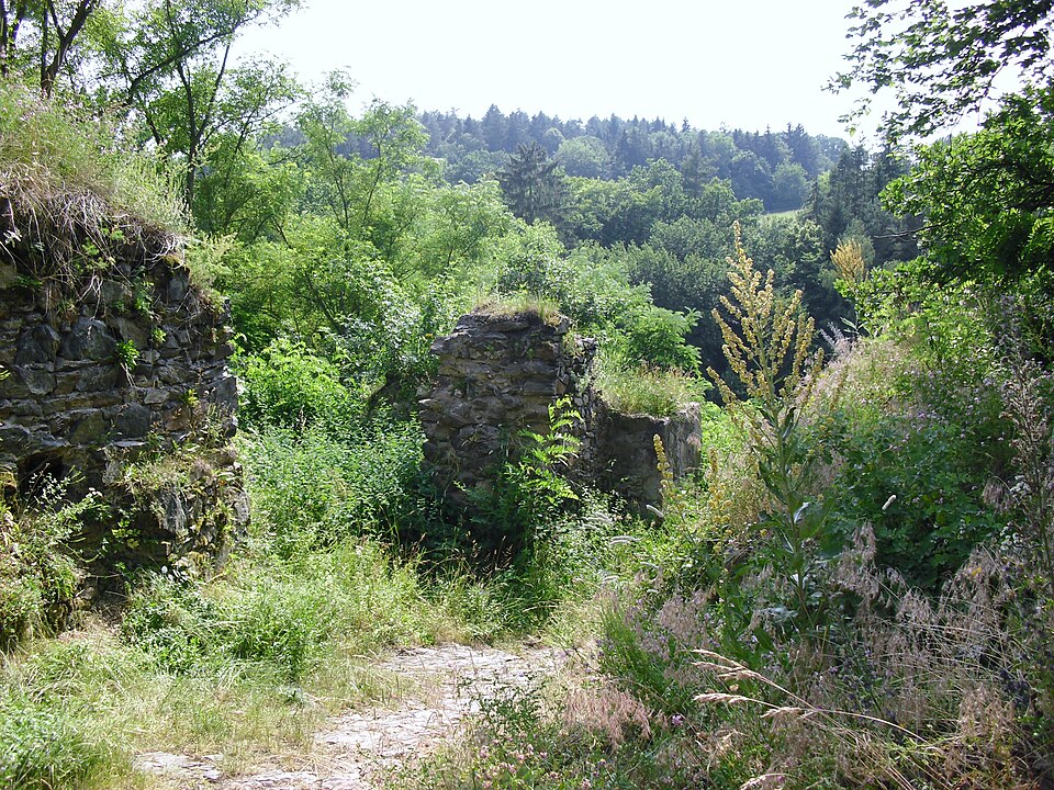 Zbytky hradu Věžky. Autor: Lenka64, volné dílo. Zdroj: <a href="https://commons.wikimedia.org/wiki/File:Vezka1.jpg?uselang=cs">Wikimedia Commons</a>
