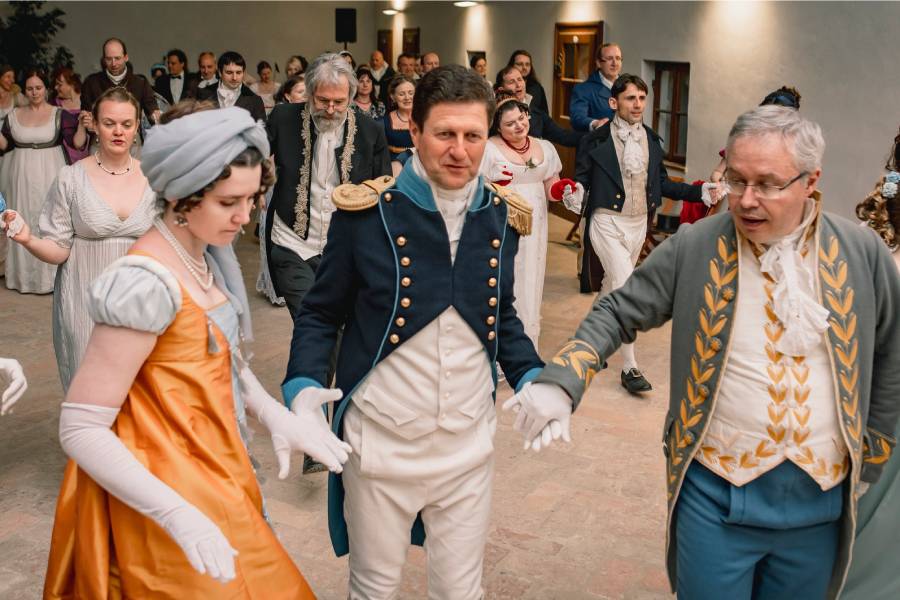 Letní empírová slavnost na zámku Opočno. Foto: Eva Kolomazníková. Zdroj: Jane Austen CZ
