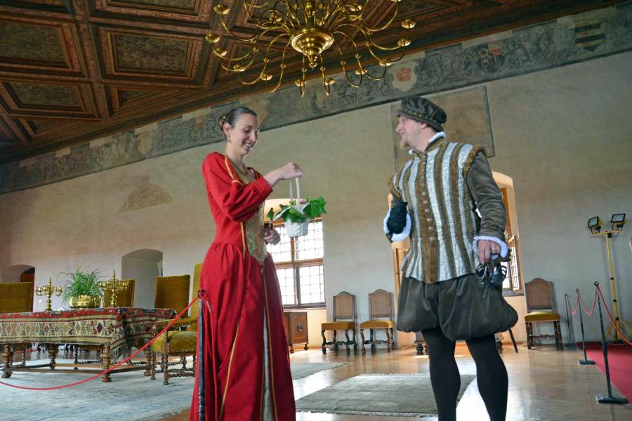 Dětské prohlídky na zámku Telč. Zdroj: Národní památkový ústav