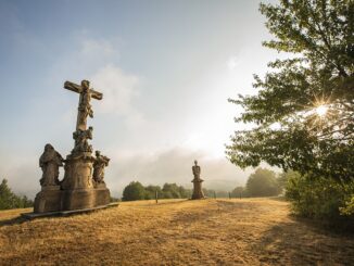 Křížová cesta u obce Ruda.