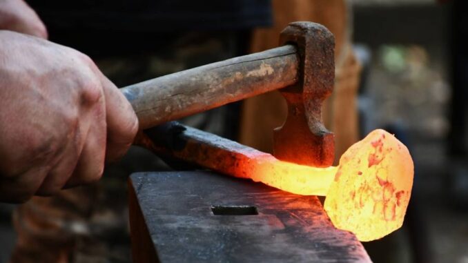 Hefaiston - svátek uměleckého kovářství na hradě Helfštýně. Zdroj: Muzeum Komenského v Přerově