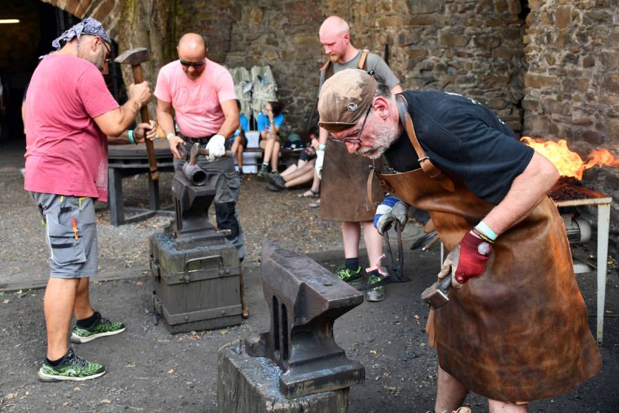 Hefaiston - svátek uměleckého kovářství na hradě Helfštýn. Zdroj: Muzeum Komenského v Přerově