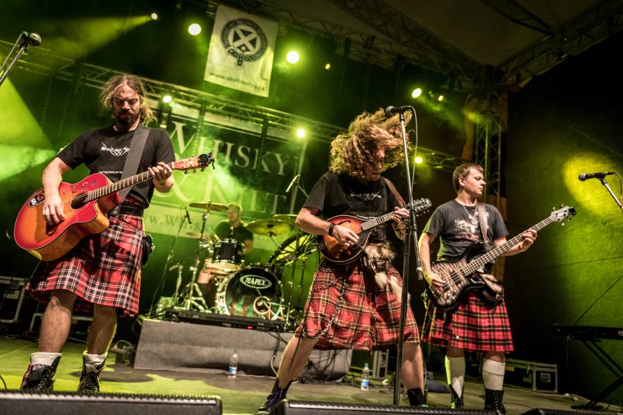 Skotské hry na Sychrově. Zdroj: Agentura Skotské hry