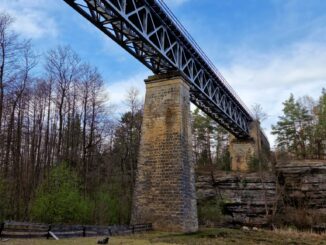 železniční viadukt Karba