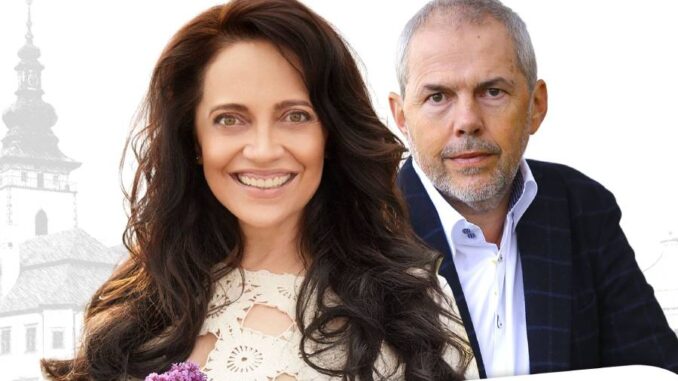 Hvězdami na Oslavách 800 let Pelhřimova budou Lucie Bílá a Marek Eben. Výřez z plakátu. Zdroj: Město Pelhřimov