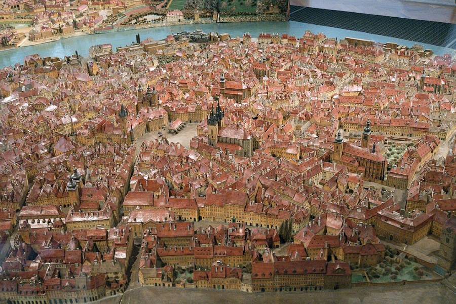 Langweilův model Prahy, 1826-1837. Foto: Zde, CC BY-SA 4.0, Wikimedia Commons