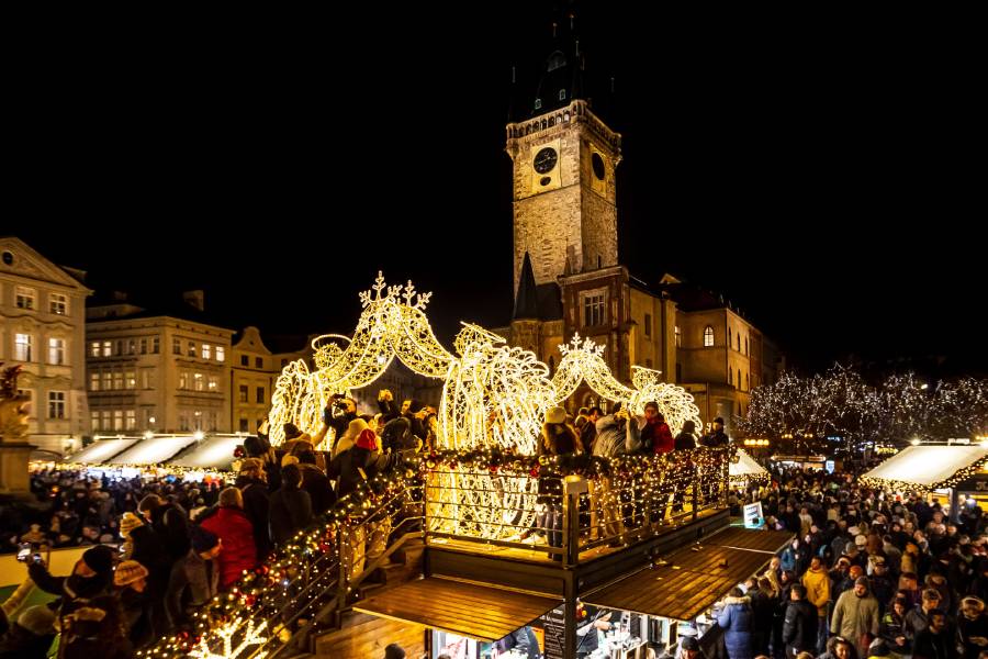 Adventní trhy na Staroměstském náměstí v Praze. Zdroj: Taiko, a.s.