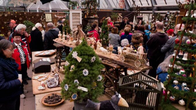 Vernisáž vánoční výstavy v Botanické zahradě PřF UK v Praze. Zdroj: Botanická zahrada PřF UK