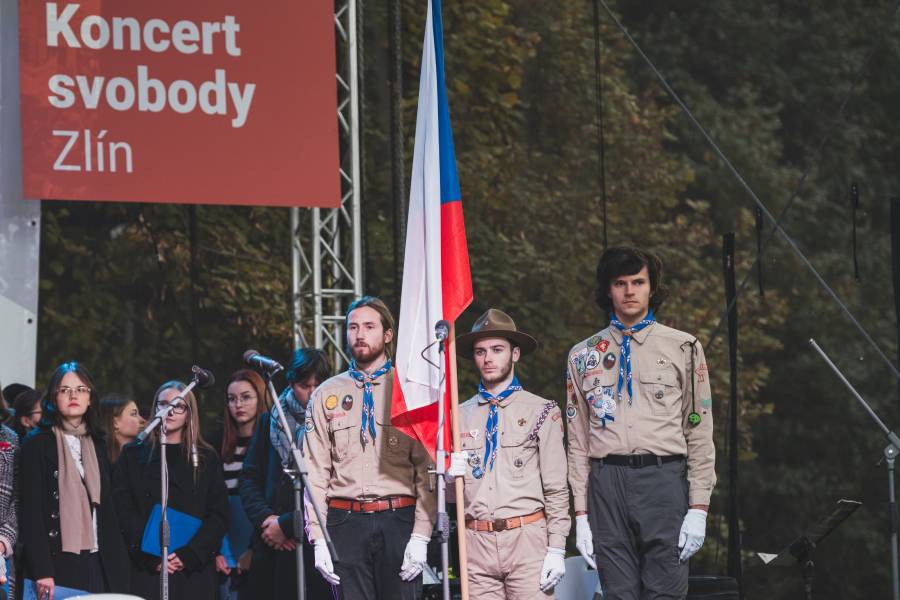Koncert svobody ve Zlíně. Foto: Miloš Gregor. Zdroj: Kulturní a kreativní centrum Živý Zlín